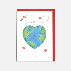 Lottie Murphy You're My World Valentine's Card