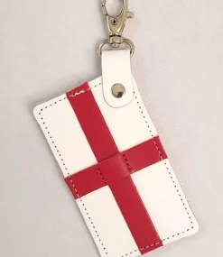 Zatchels England St. George's Flag Leather Bag Charm