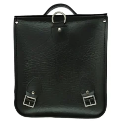 Zatchels Handmade Leather City Backpack Plus - British Racing Green