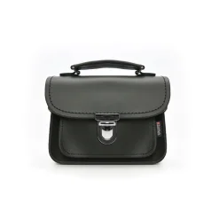 Zatchels Handmade Leather Luna Ivy Green Small Handbag