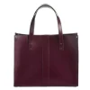 Zatchels Handmade Leather Shopper - Marsala Red