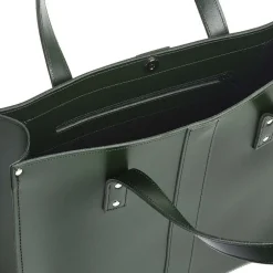 Zatchels Handmade Leather Shopper - Ivy Green