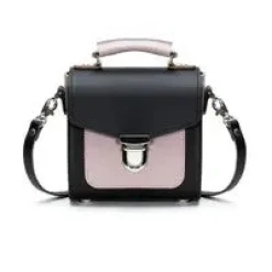 Zatchels Handmade Leather Sugarcube Plus - Rose Truffle