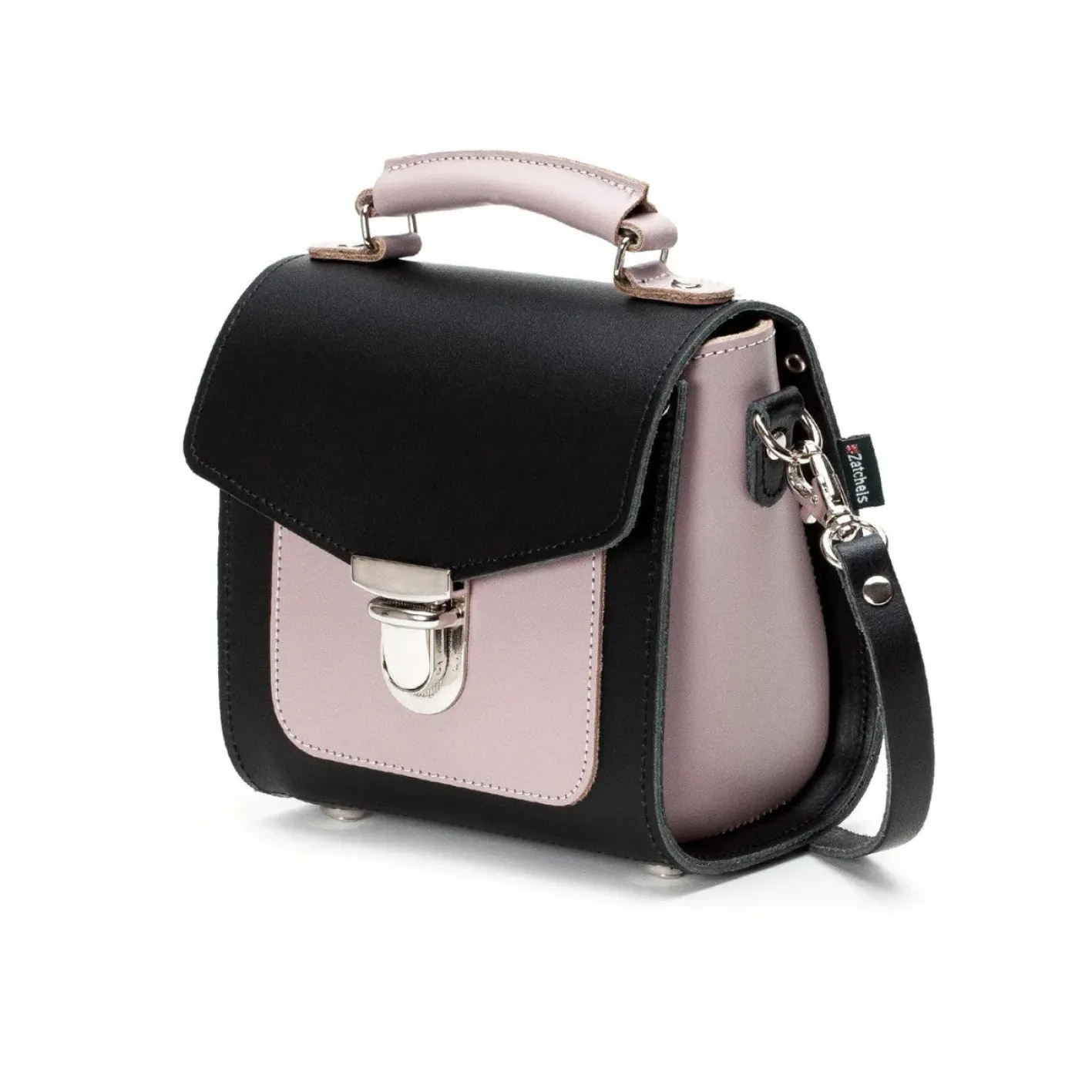 Zatchels Handmade Leather Sugarcube Plus - Rose Truffle