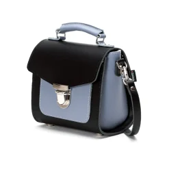 Zatchels Handmade Leather Sugarcube Plus - Blue Noir